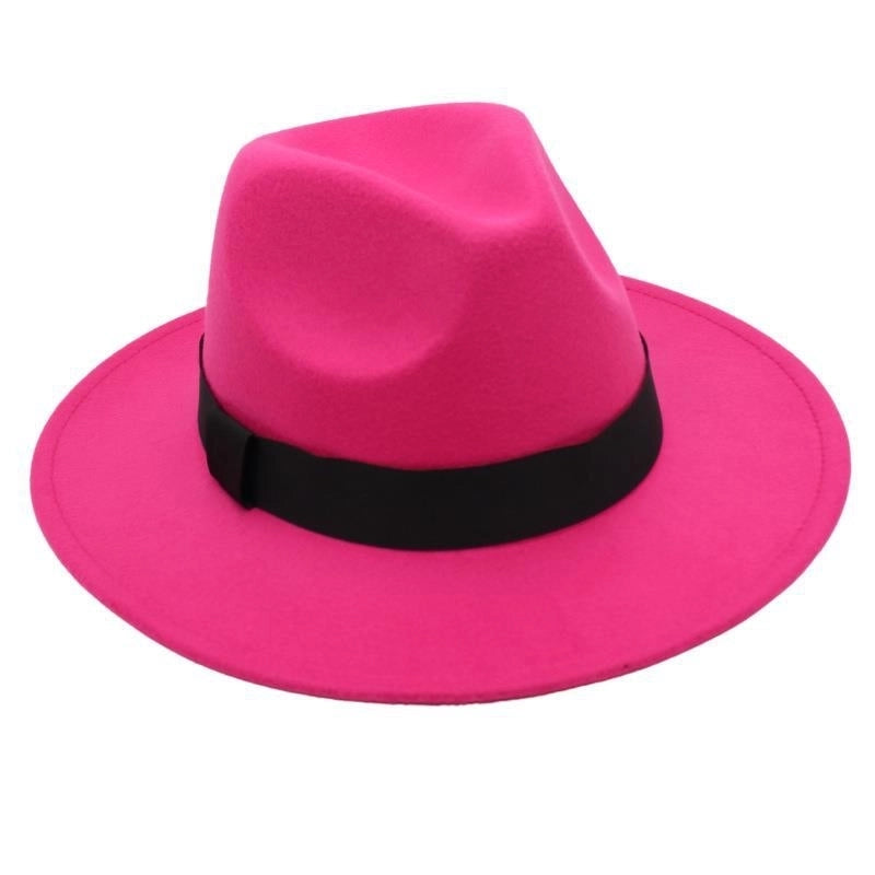 Beach Ferdo Hat Tie-dyed Top Hat Jazz Hat Men And Women Felt Hat Temperament Woolen Hat Trend