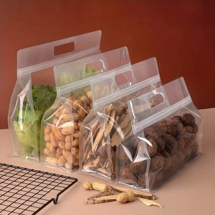 4 PIECES SEALED AIRTIGHT PLASTIC BAGS