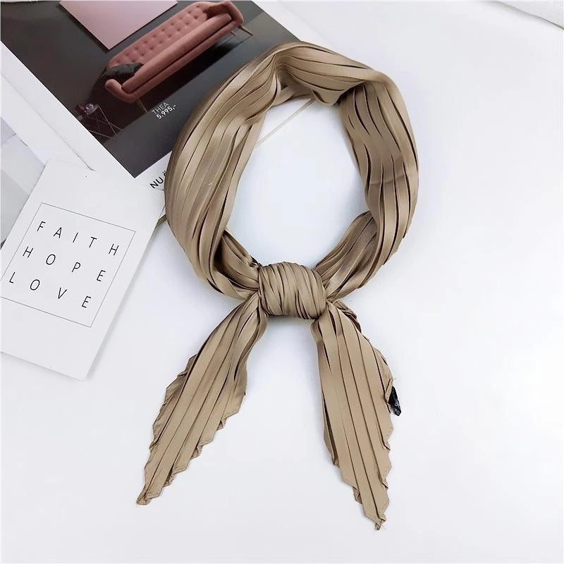 Unisex Sweet Solid Color Silk Silk Scarf