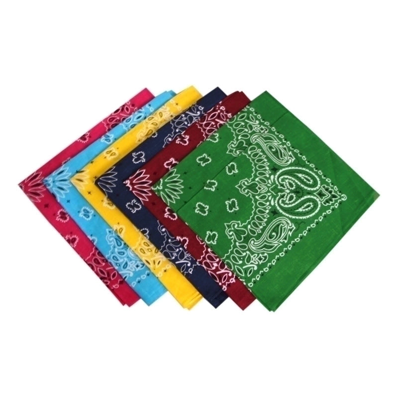 Unisex Retro Ethnic Style Flower Cotton Patchwork Bandanas