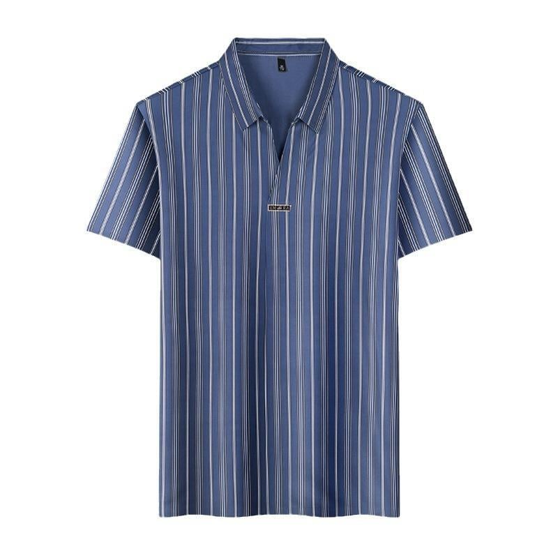 Men's Summer Striped Short Sleeve Shirt(49% OFF)