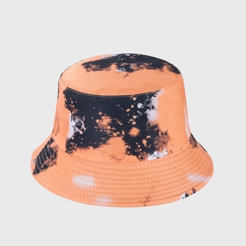 Personality Tie-dye Fisherman Hat Men's Summer Sunscreen Sunshade Hat Women Fashion Wild Double-sided Basin Hat