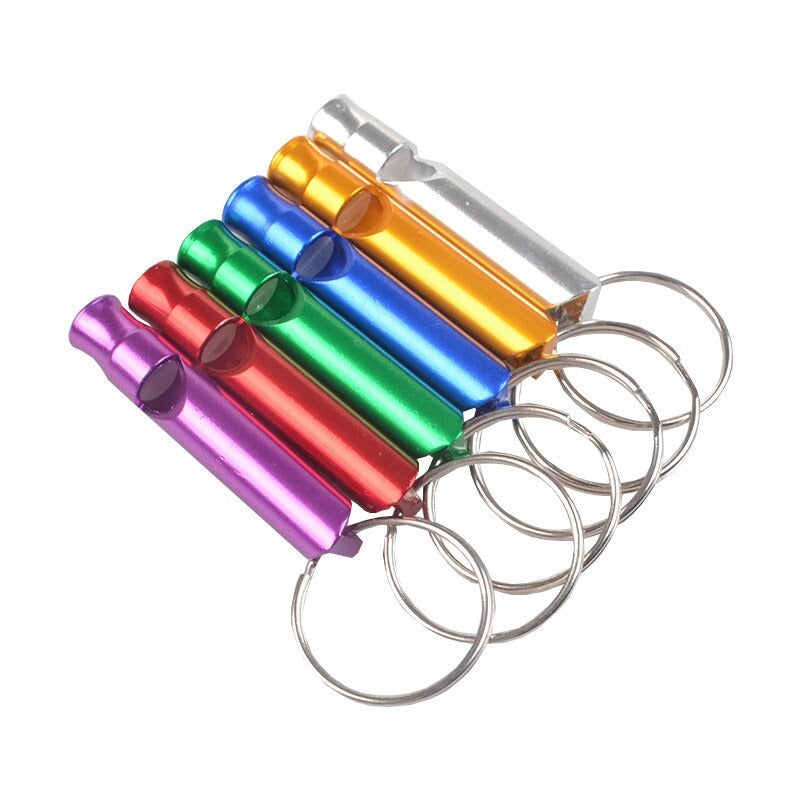 Mini Aluminum Alloy Whistle Keyring