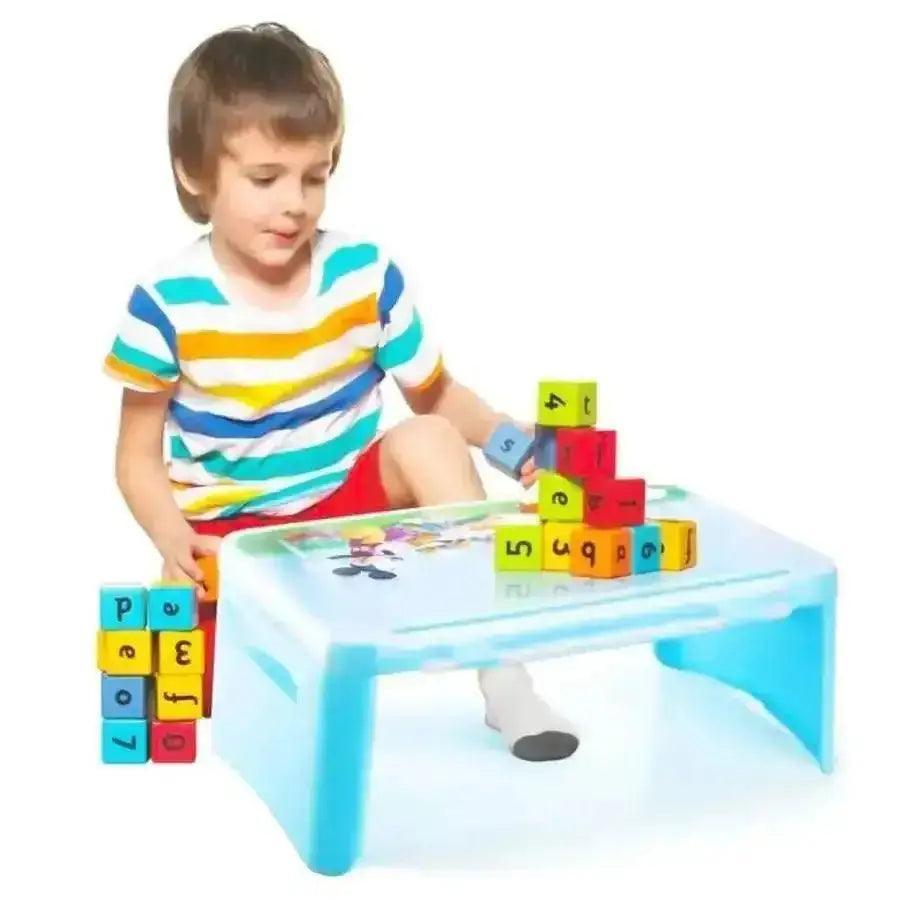 Foldable baby desk table