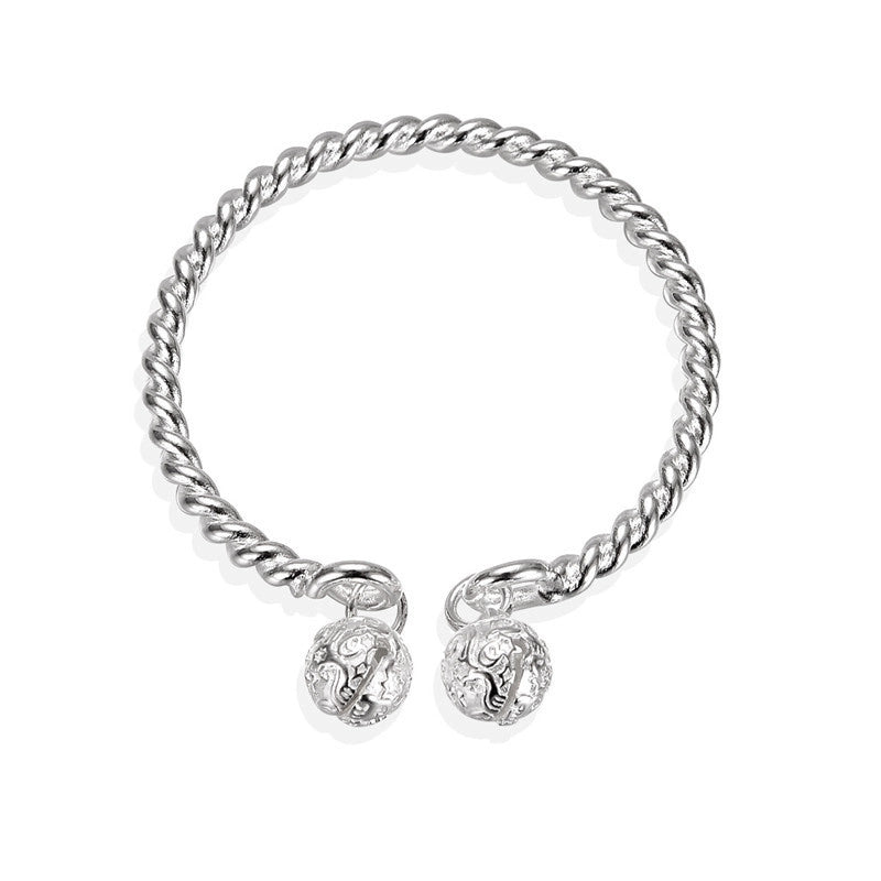 Alloy Gold Plated Silver Plated Hip-Hop Classic Style Streetwear Plating Hollow Out Inlay Animal Artificial Crystal Artificial Pearls Zircon Wristband Bangle