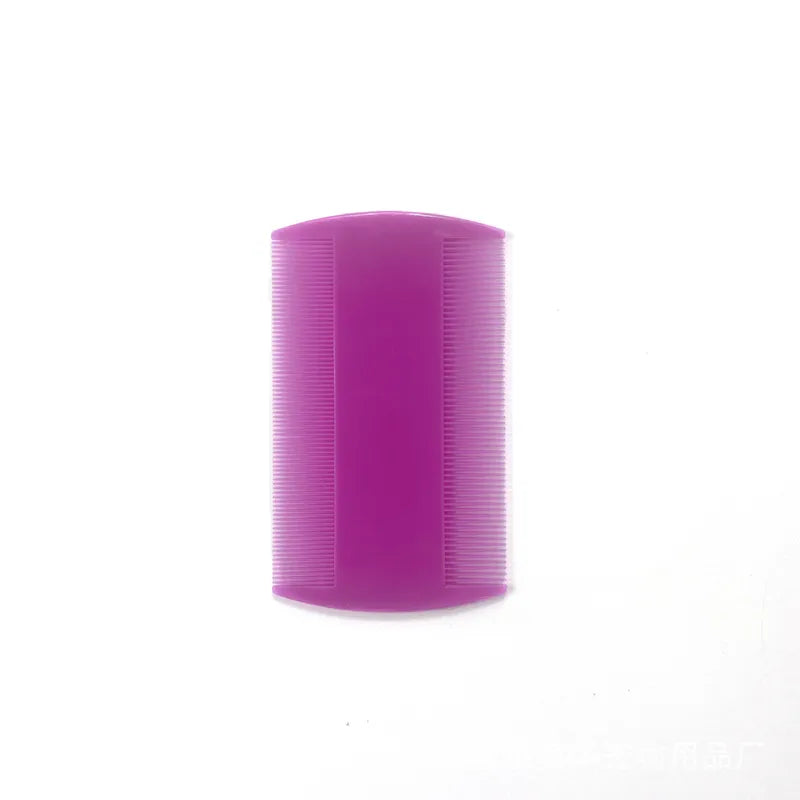 Pet Supplies Plastic Double-sided Tooth Flea Comb Dog Comb Comb Comb 8.8*5.1cm