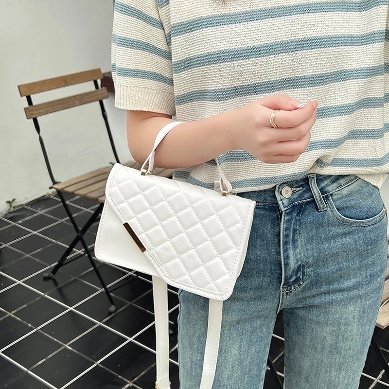 Women's Small Spring&summer Pu Leather Streetwear Square Bag