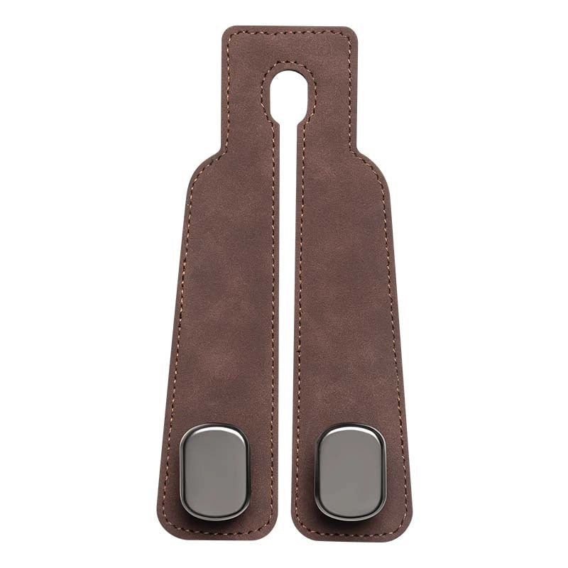Car Hook Car Seat Back Upgrade Hidden Double Hook Suede Rear Car Bag Storage Hook
