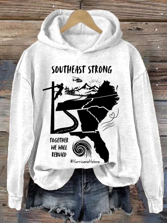 Women's Hurricane Helen Disaster Relief Printed Sweatshirt