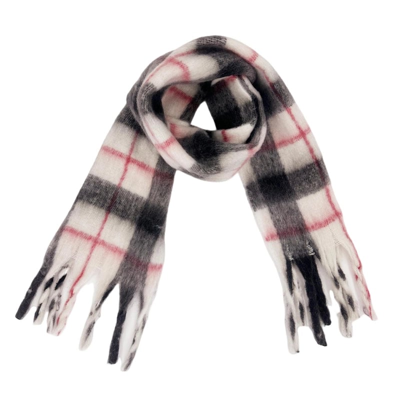Women's Casual Lattice Polyester Tassel Scarf