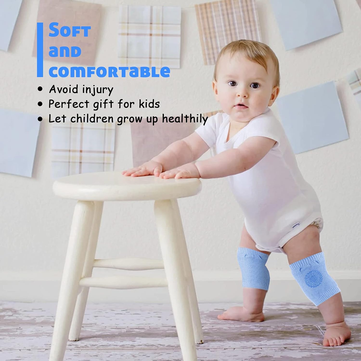 Baby Knee Pads. Toddlers Crawling Anti-Slip Protector