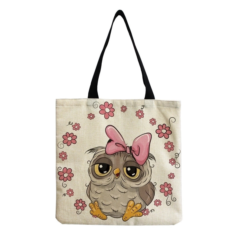 Women's Casual Cartoon Shopping Bags
