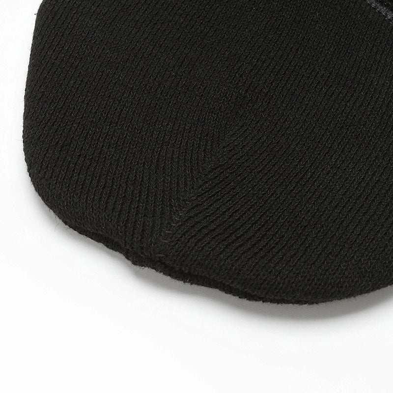 Men's Minimalist Solid Color Flat Eaves Wool Cap