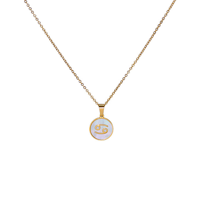 IG Style Zodiac Sign Zodiac Sign Stainless Steel Electroplating Necklaces
