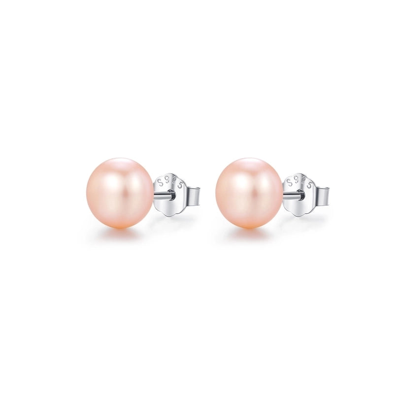 1 Pair IG Style Elegant Sweet Oval Plating 925 Sterling Silver Freshwater Pearl Ear Studs