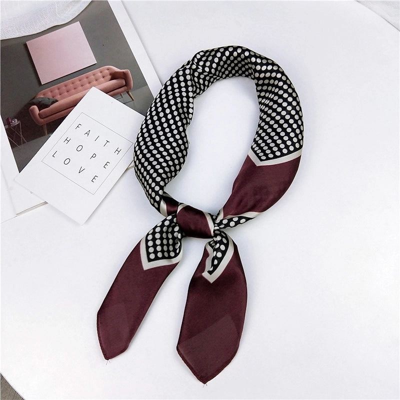 Alloy Scarf (1 Scallop Floral Blue)