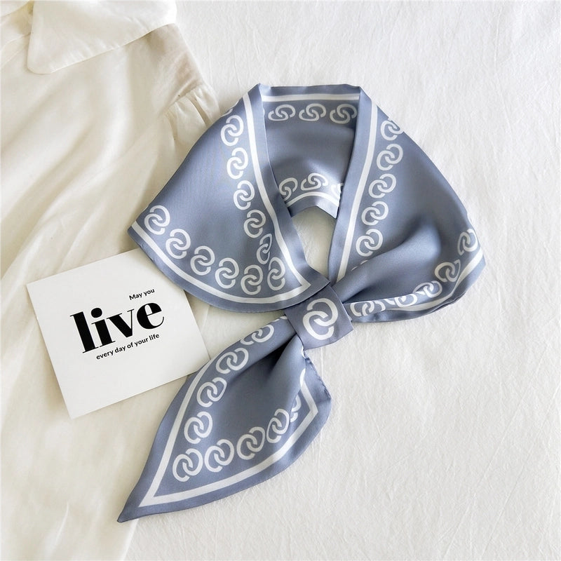 Fashion Printing Small Silk Scarf