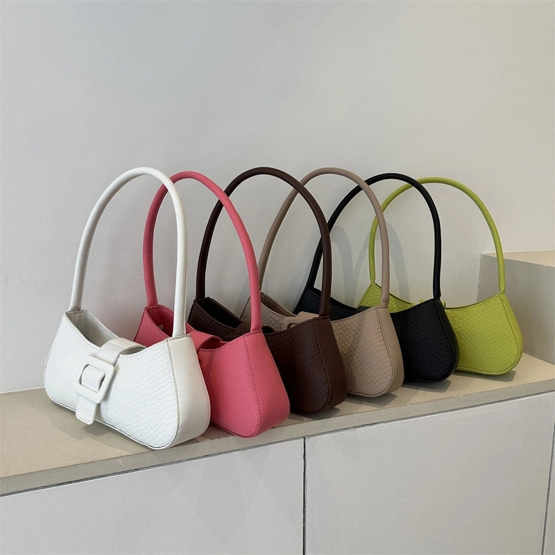 Women's Small All Seasons Pu Leather Streetwear Shoulder Bag Underarm Bag