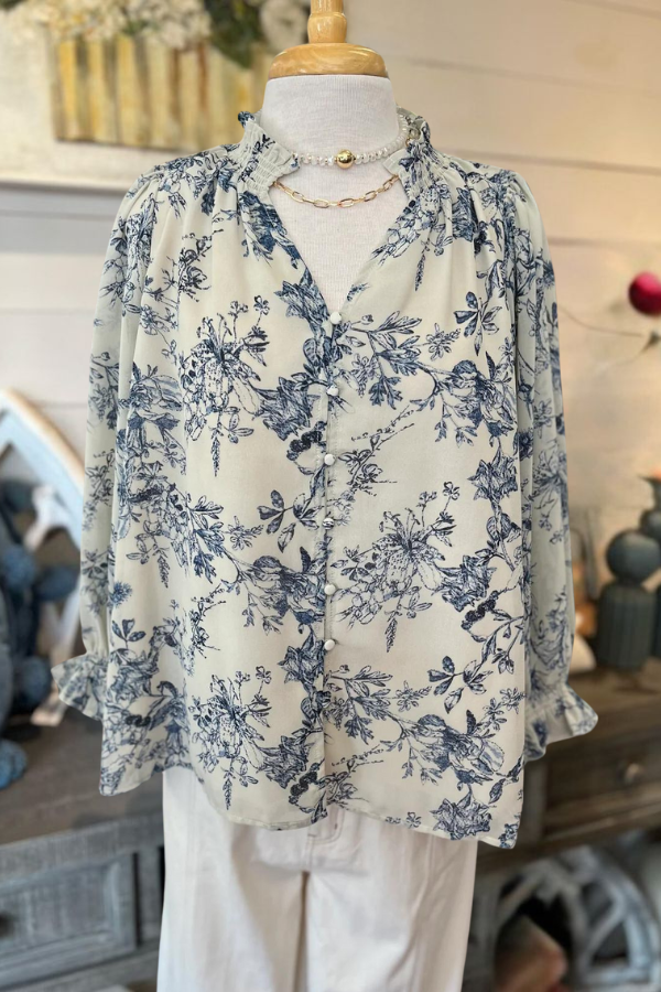 Elise Floral Button Shirt