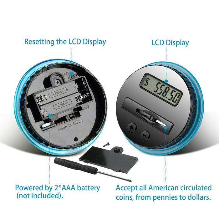 Digital Counting Money Jar