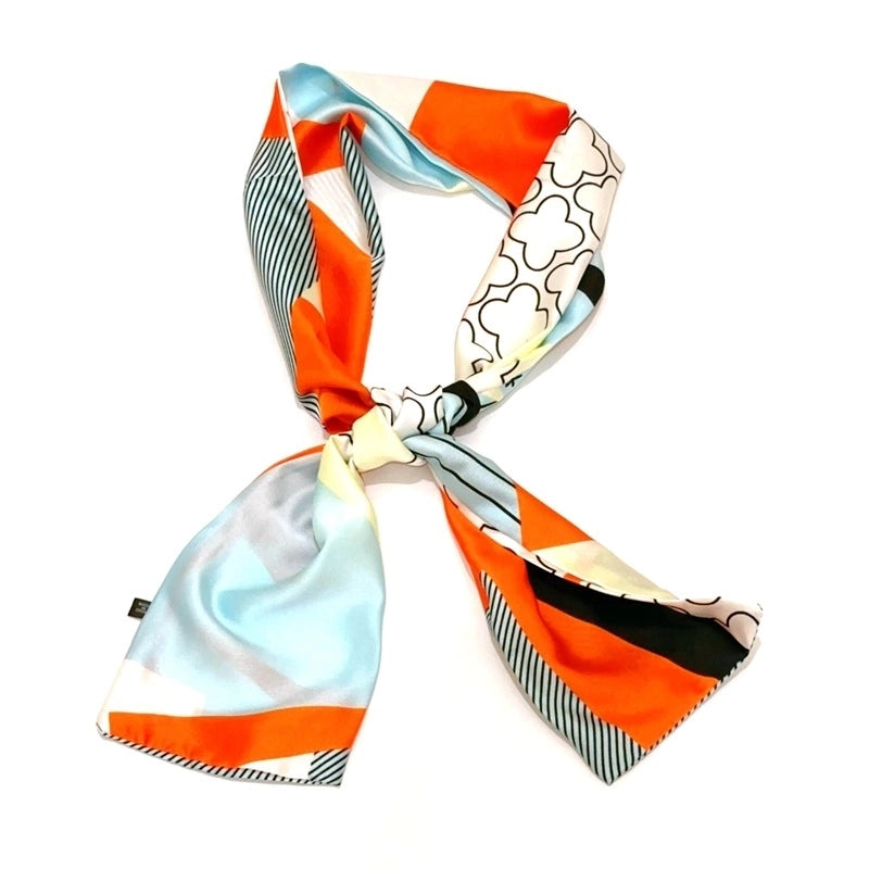 Women's Elegant Minimalist Geometric Chiffon Printing Silk Scarf