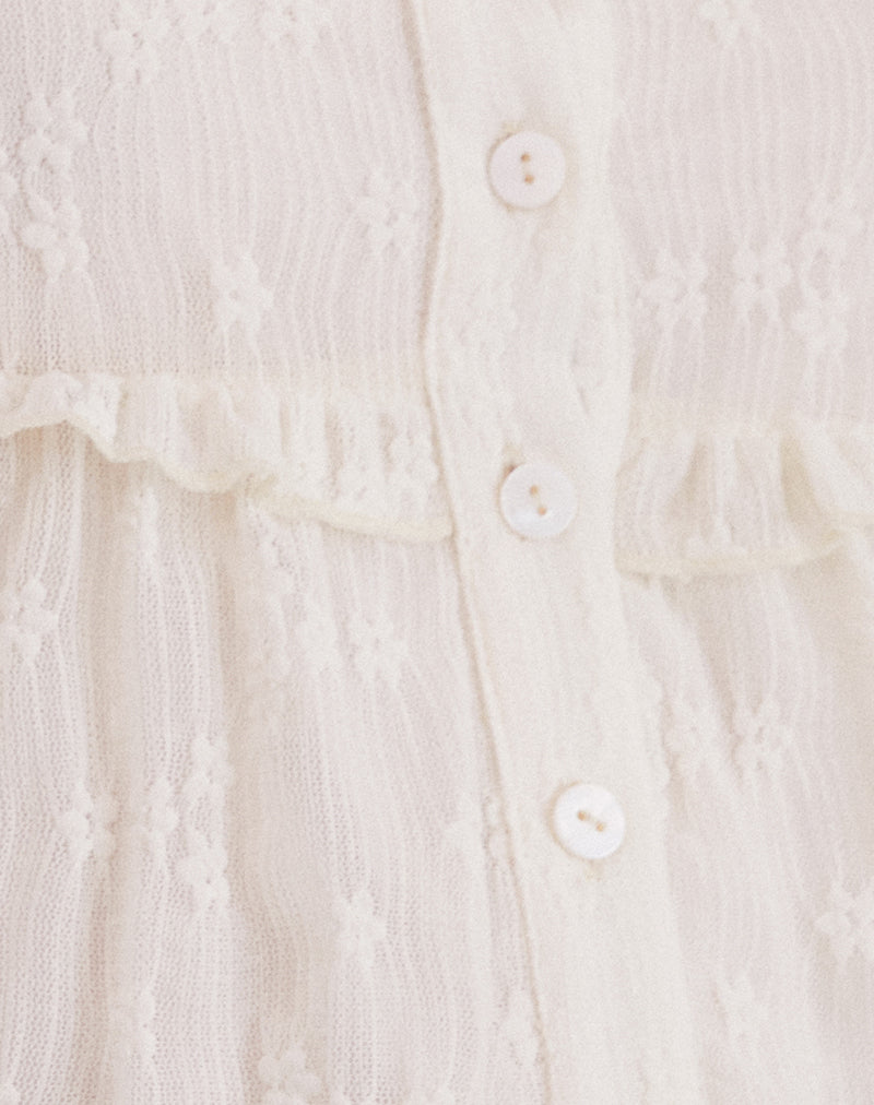 Immy Blouse in Lace Ivory