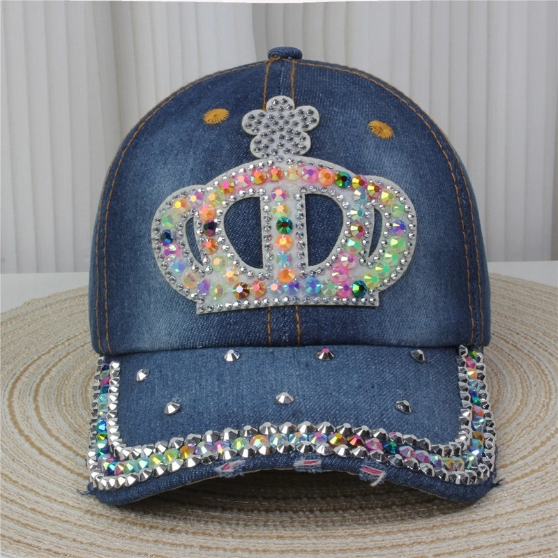 Unisex Streetwear Letter Usa Flower Curved Eaves Baseball Cap
