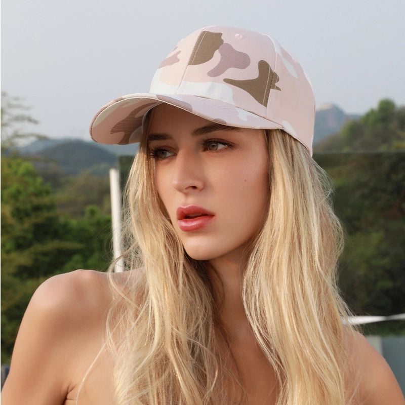 Unisex Casual Classic Style Camouflage Printing Curved Eaves Baseball Cap