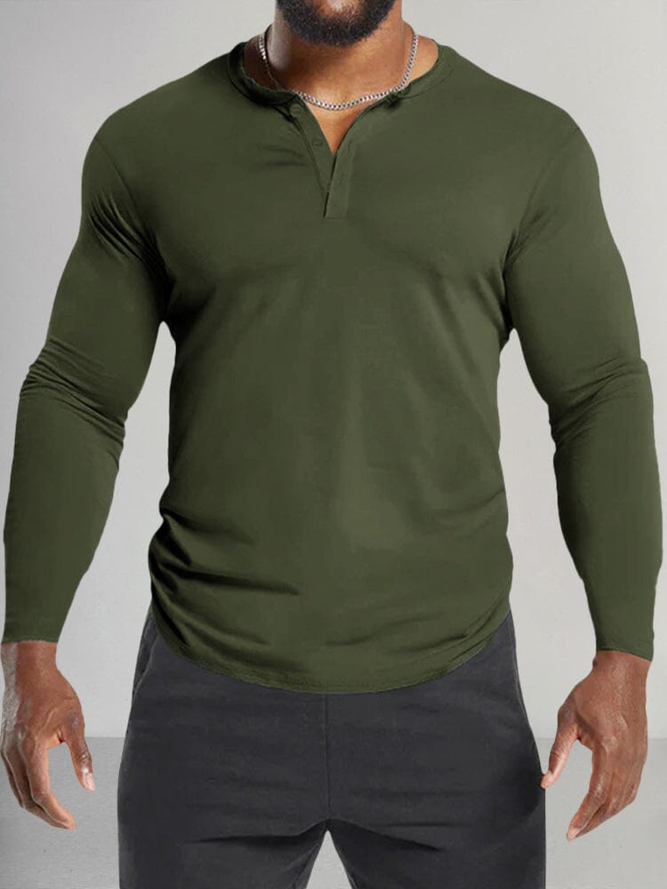 Classic Fit Soft Henley Shirt