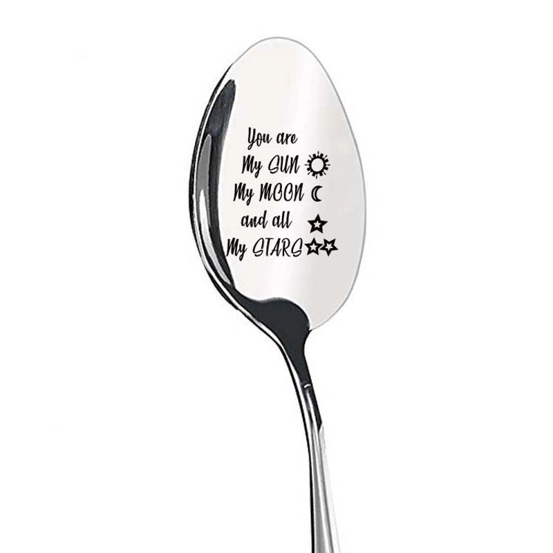 Wedding Valentine's Day Gifts Stainless Steel Long Handle Spoon Household