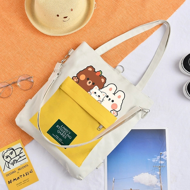 Women's Cute Animal Oxford Cloth Shopping Bags