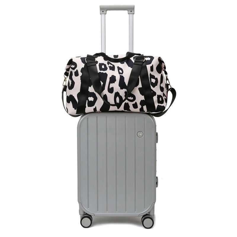 Unisex Fashion Leopard Oxford Cloth Waterproof Travel Bags