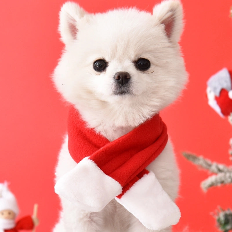 Cute Polyester Christmas Animal Santa Claus Pet Clothing