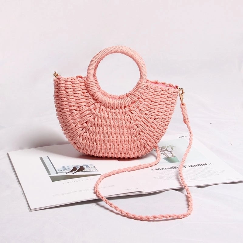 Women's Spring&summer Straw Beach Shoulder Bag Handbag Straw Bag