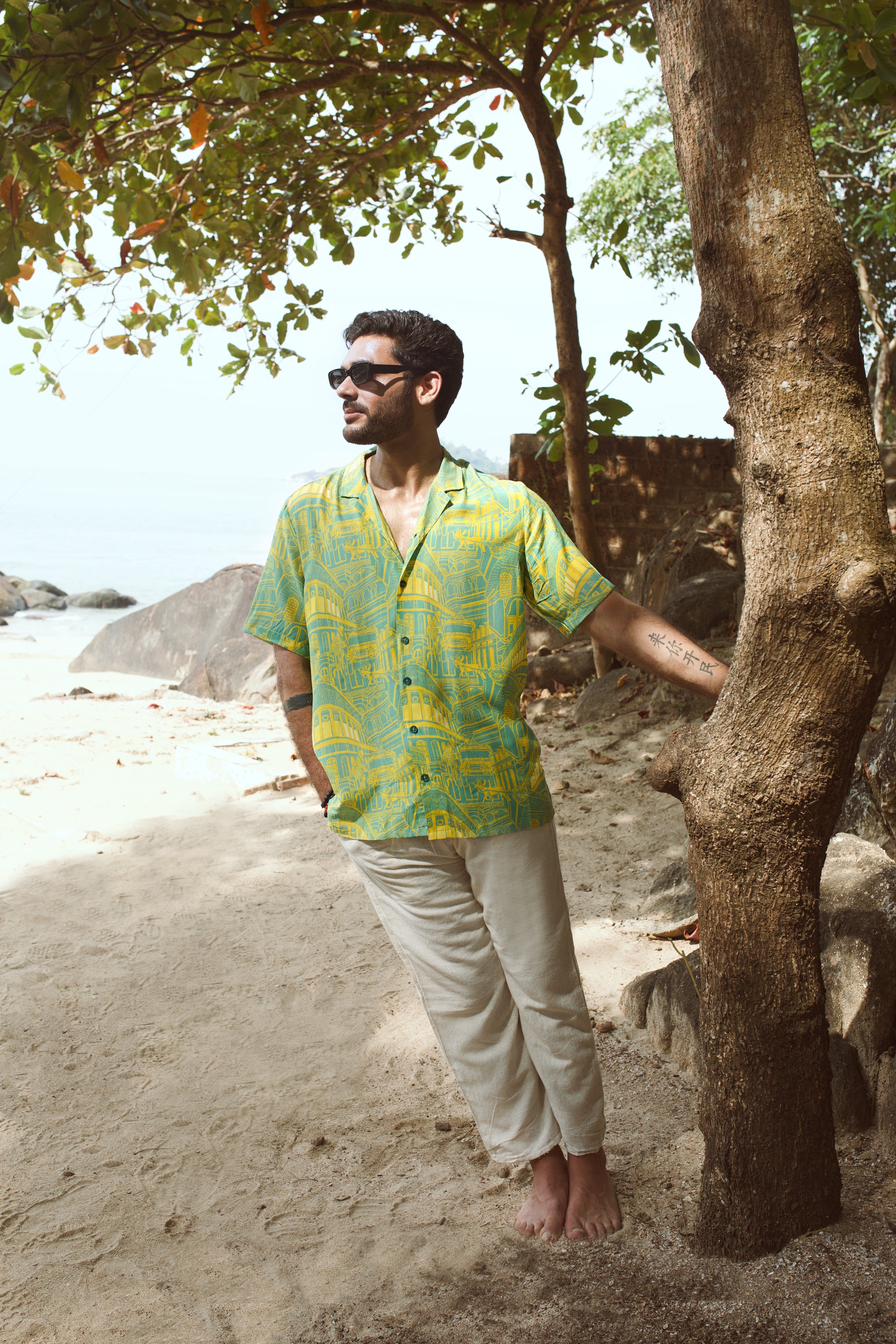 Rampuria Havelis seagreen Oversize Shirt