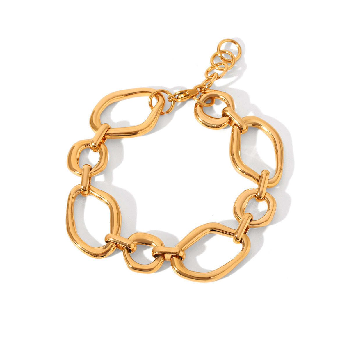Simple Irregular Geometric Stainless Steel Bracelet Women'S Titanium Steel Jewelry