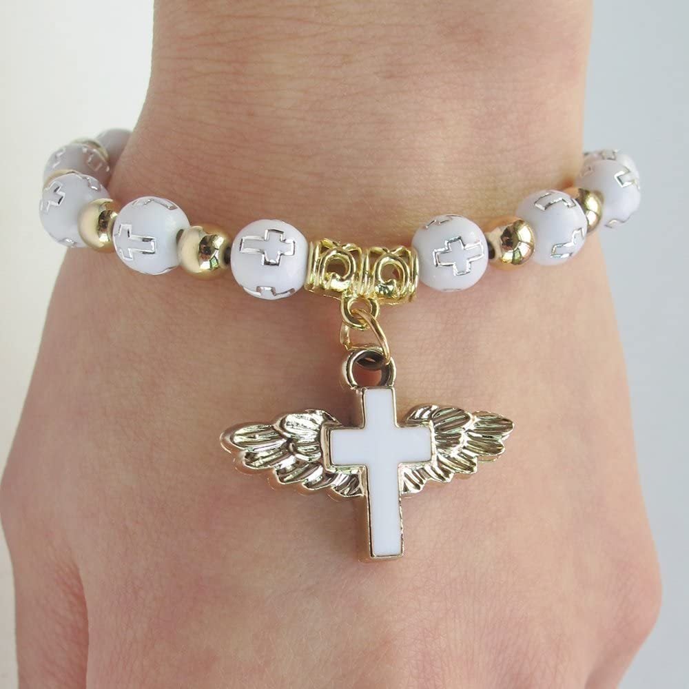 49% OFF🔥Angel Wing Cross Bracelet