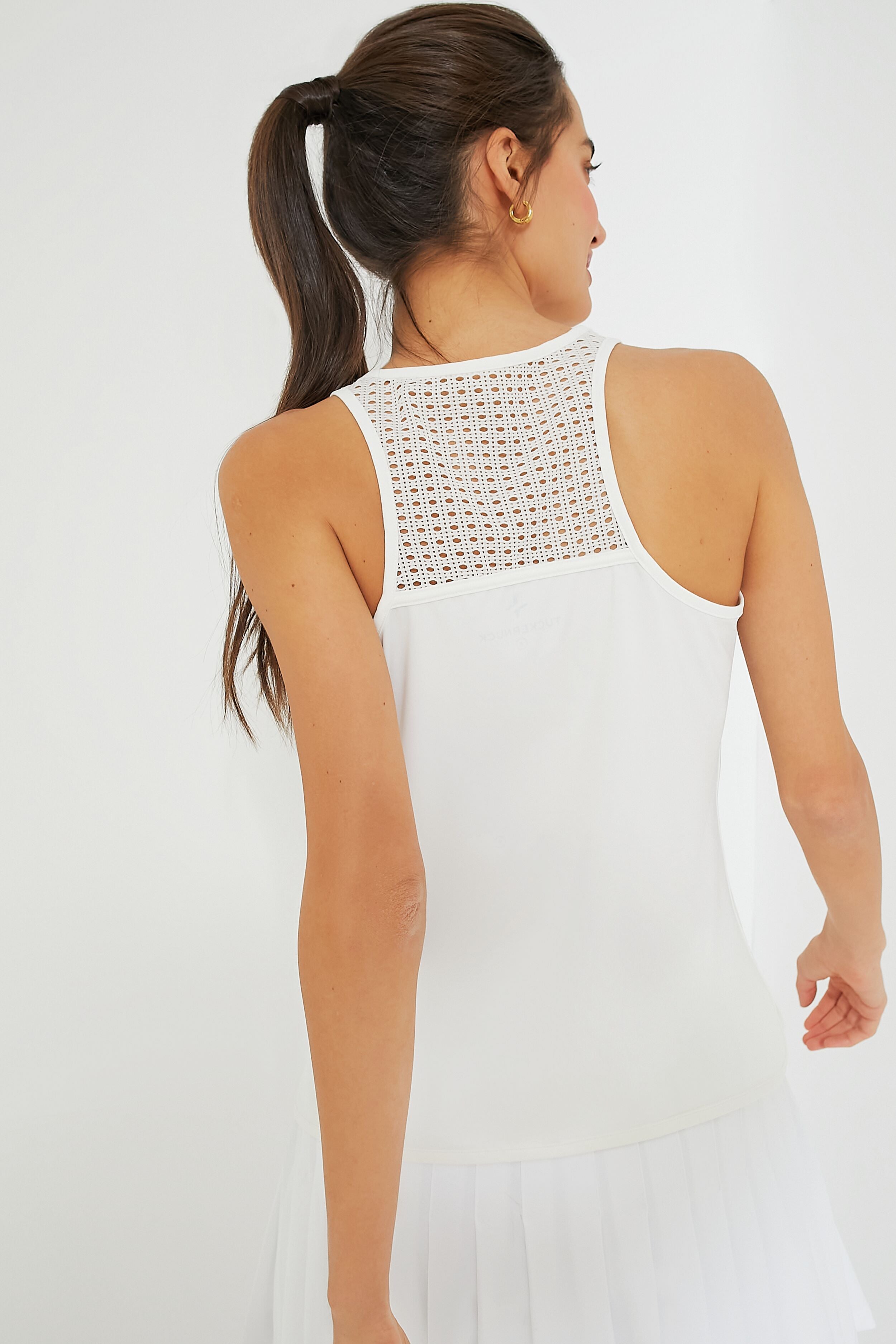 White Cane Ellen Racerback Tank