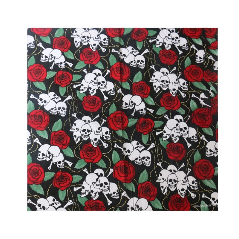 Men'S Hip-Hop Skull Cotton Kerchief