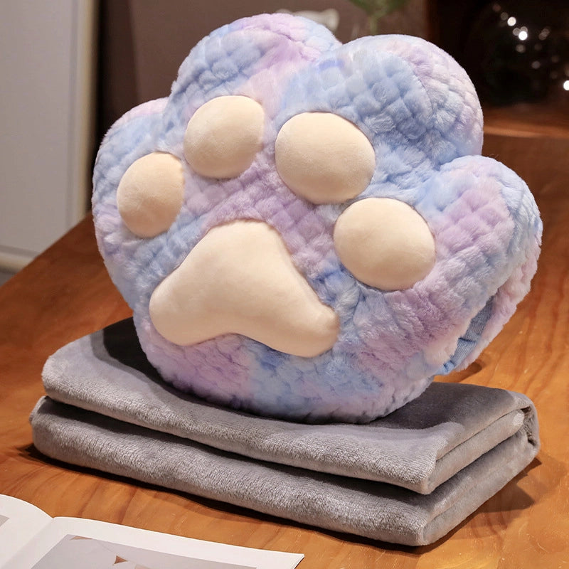 Cat's Claw Car Pillow Quilt Dual-purpose Office Nap Artifact Pillow Air Conditioning Blanket Three-in-One Lunch Break Pillow