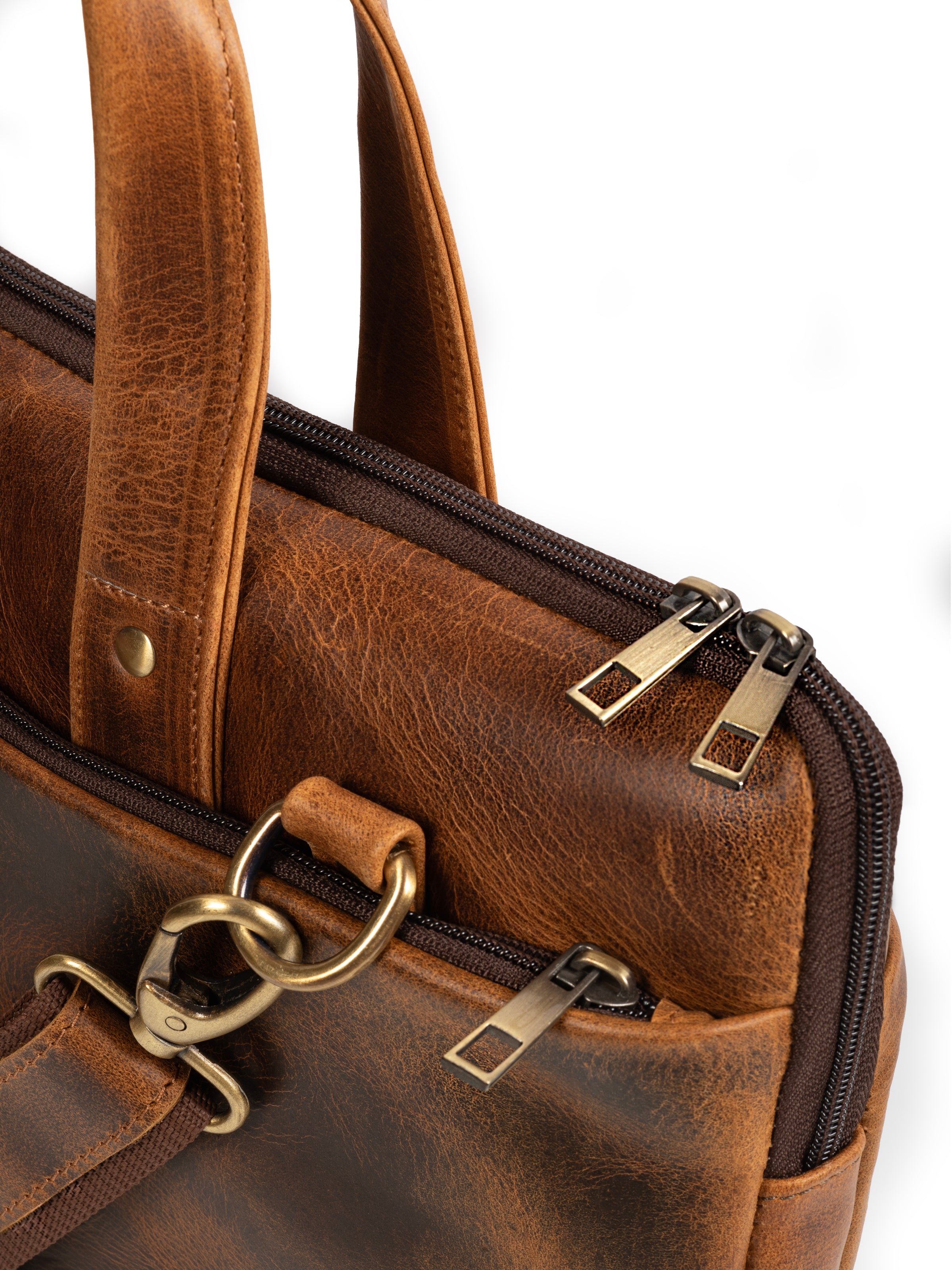 Harbor Laptop Briefcase. Tan