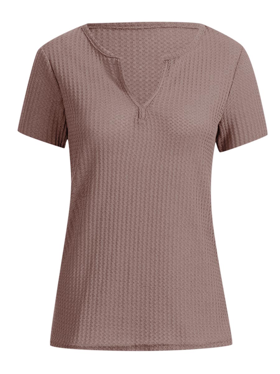 V-Neck Solid Color T-Shirt (16 colors)
