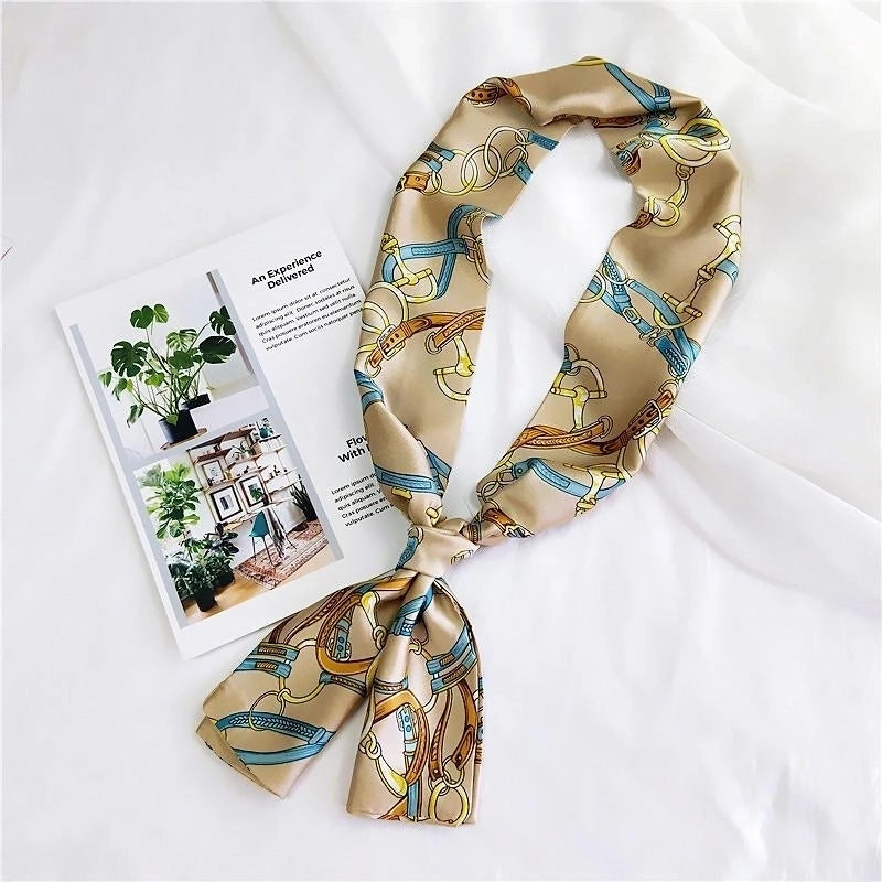 Fashion Double-sided Wild Small Scarf Professional Scarf