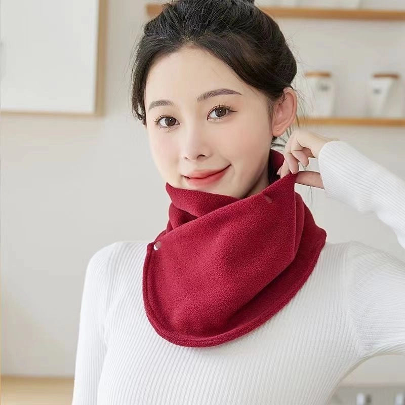 Winter Velvet Thickened Warm Neck Protection Scarf For Men And Women Riding Cold-proof Windproof Multifunctional Scarf Neck Set