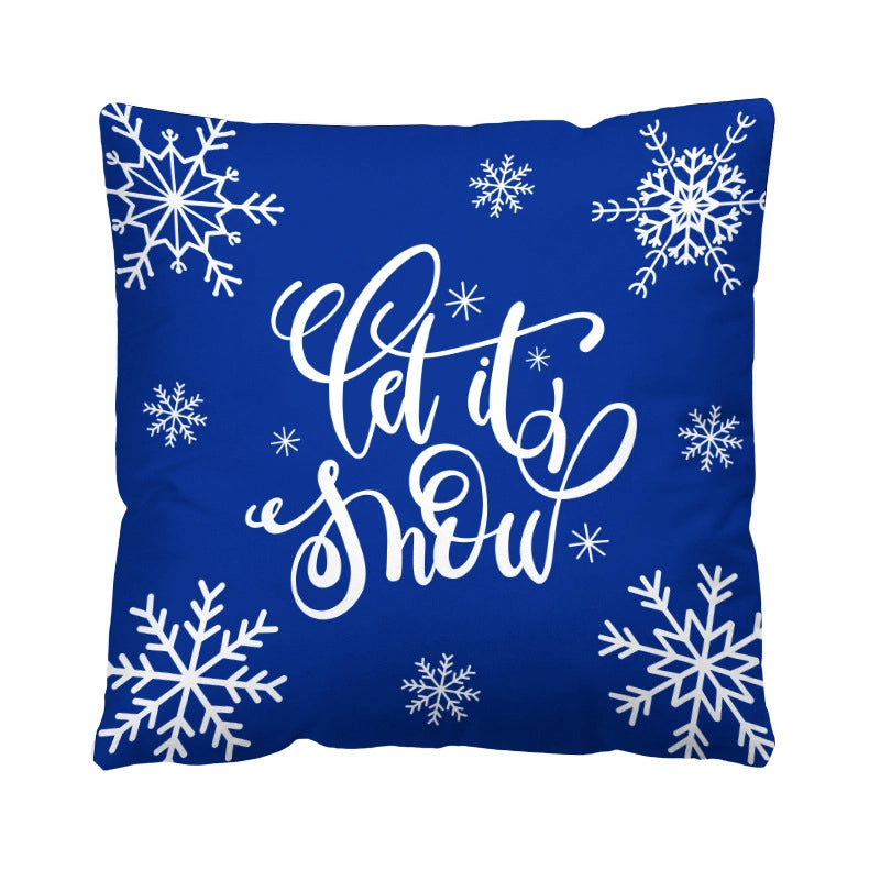 Casual Vacation Letter Short Plush Pillow Cases