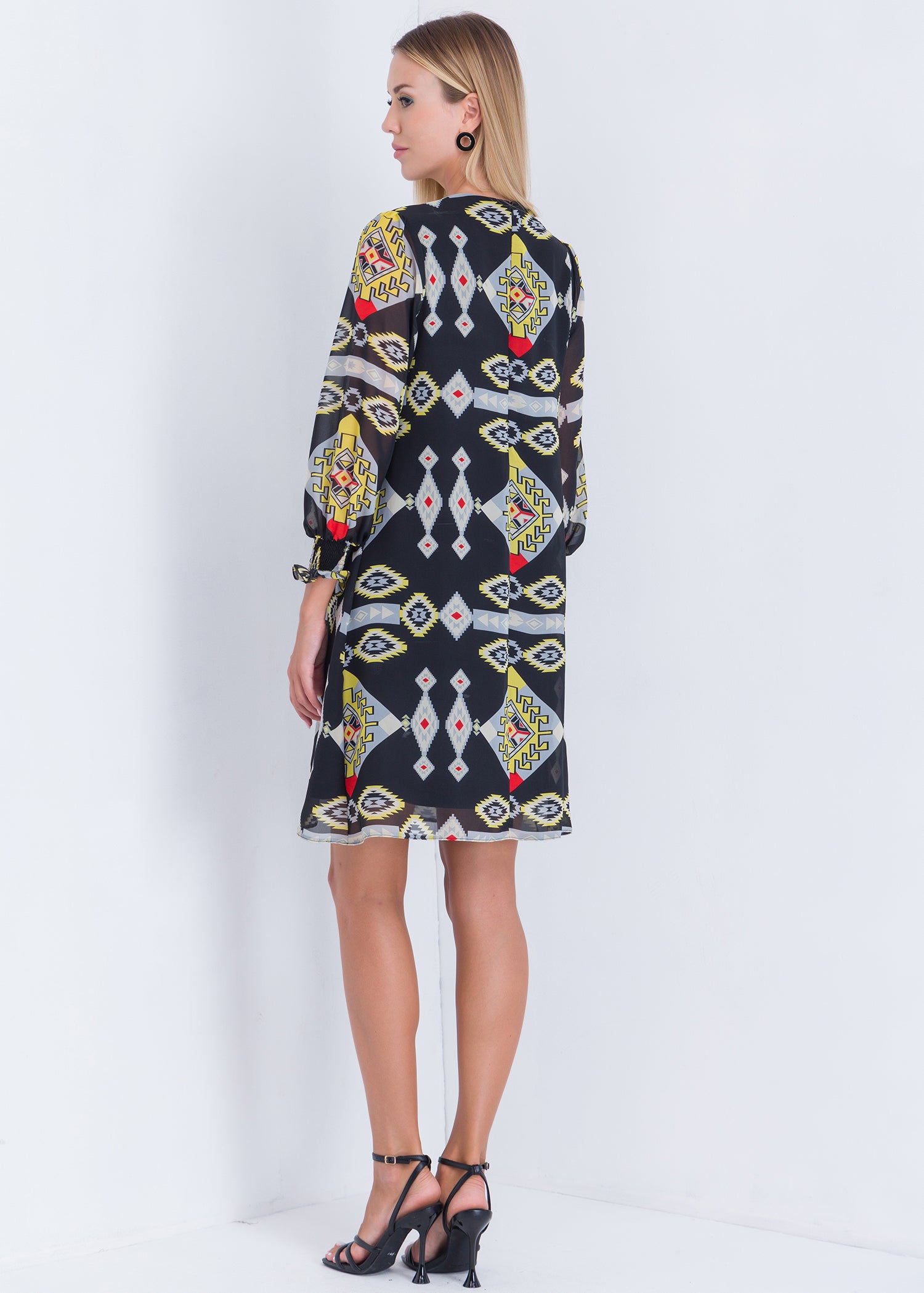 Printed Shift Dress