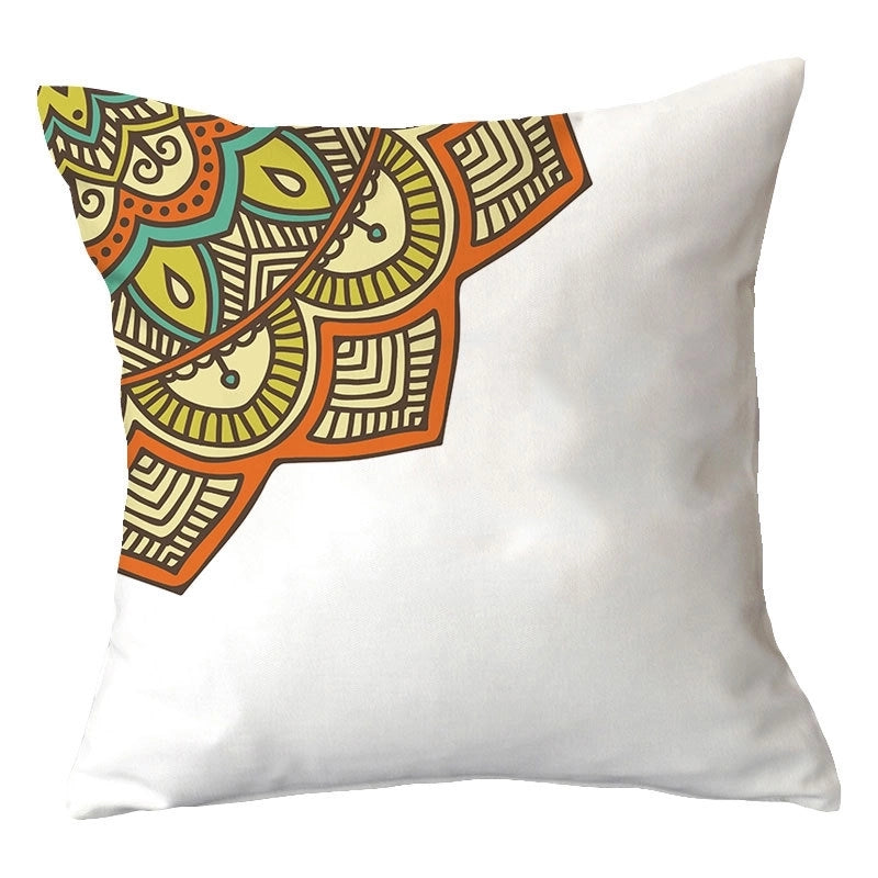Casual Vacation Color Block Plush Pillow Cases