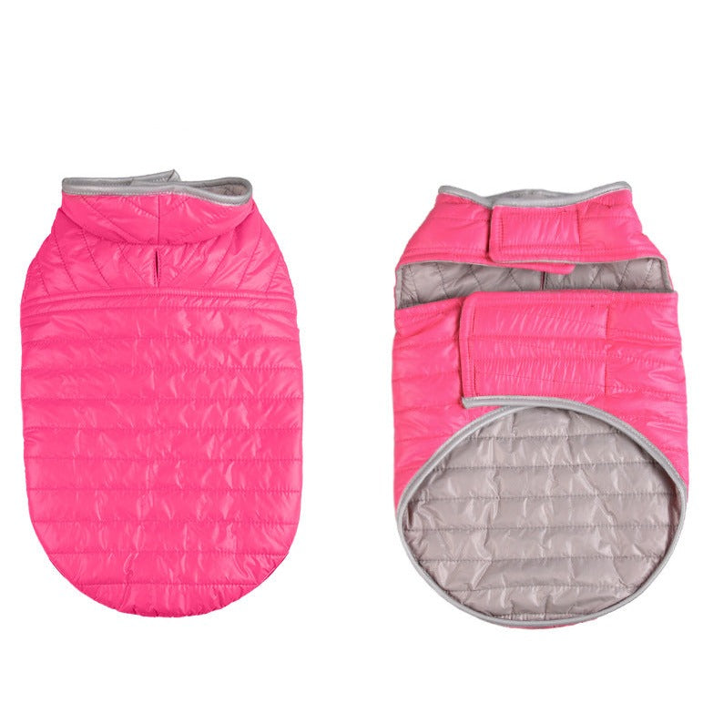 Reflective Fleece Reversible Dog Cat Jacket