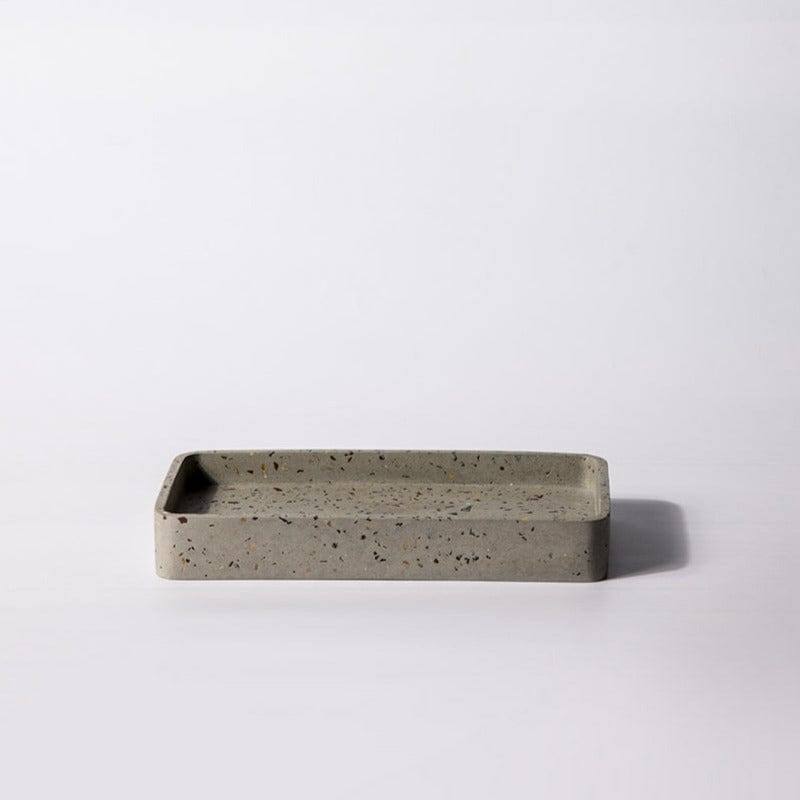 Concrete Valet Tray - Terrazzo Grey