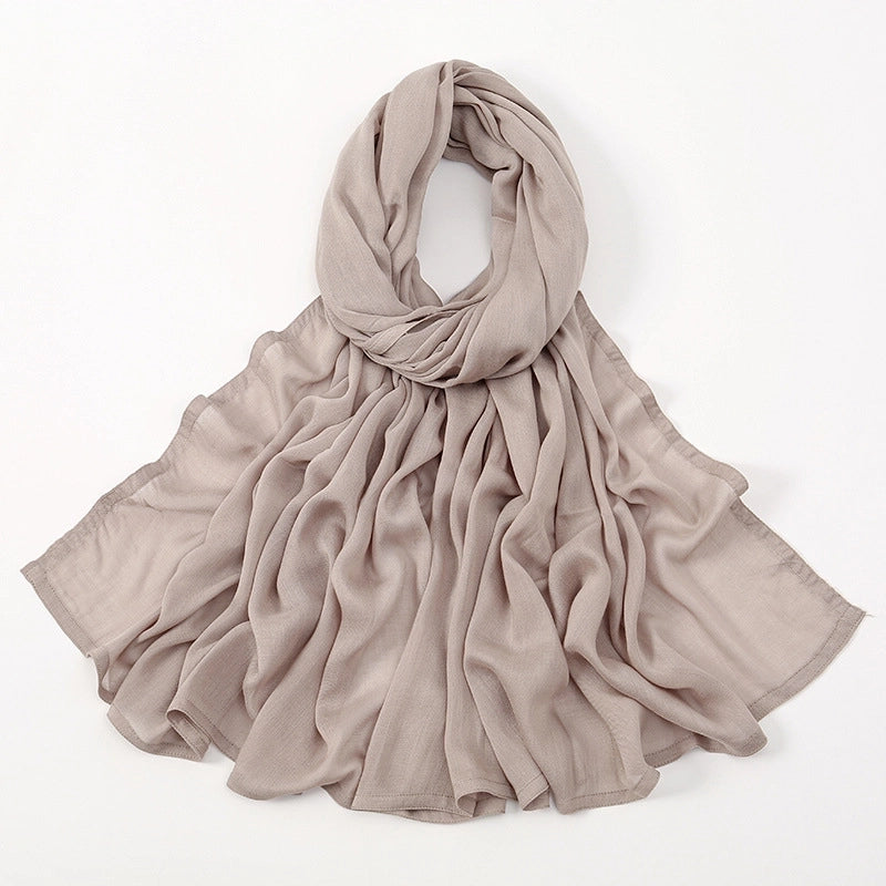 Women's Elegant Minimalist Solid Color Rayon Kerchief